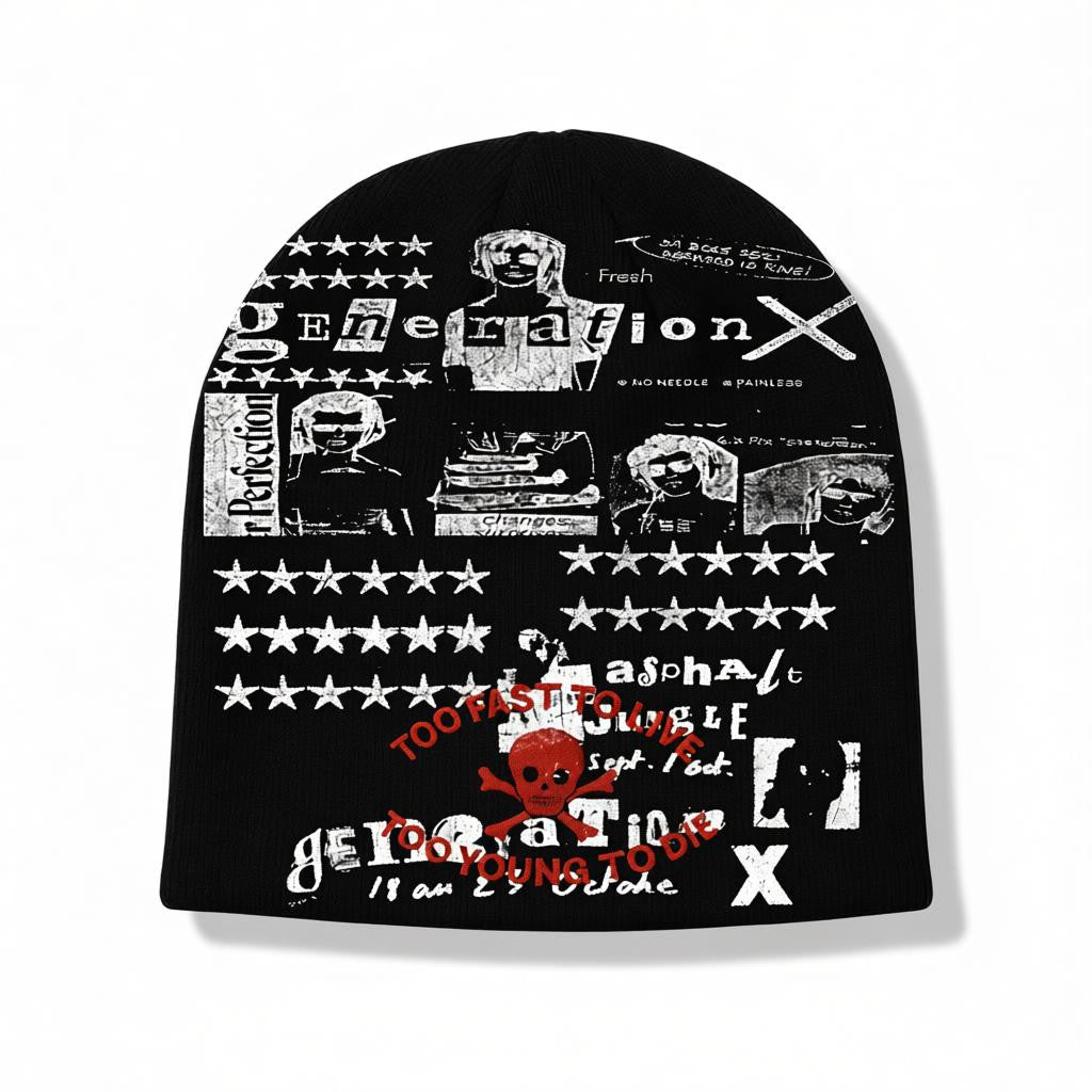 TOO FAST BEANIE [BLK]